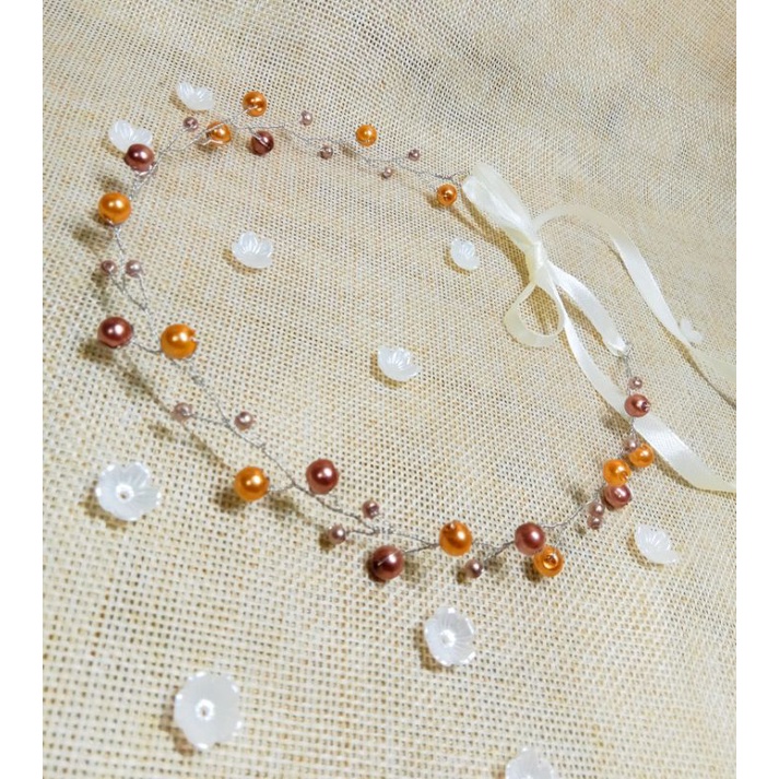 Headpiece Mutiara | Headpiece Hijab | Headpiece Wisuda | Headpiece Cantik Simple