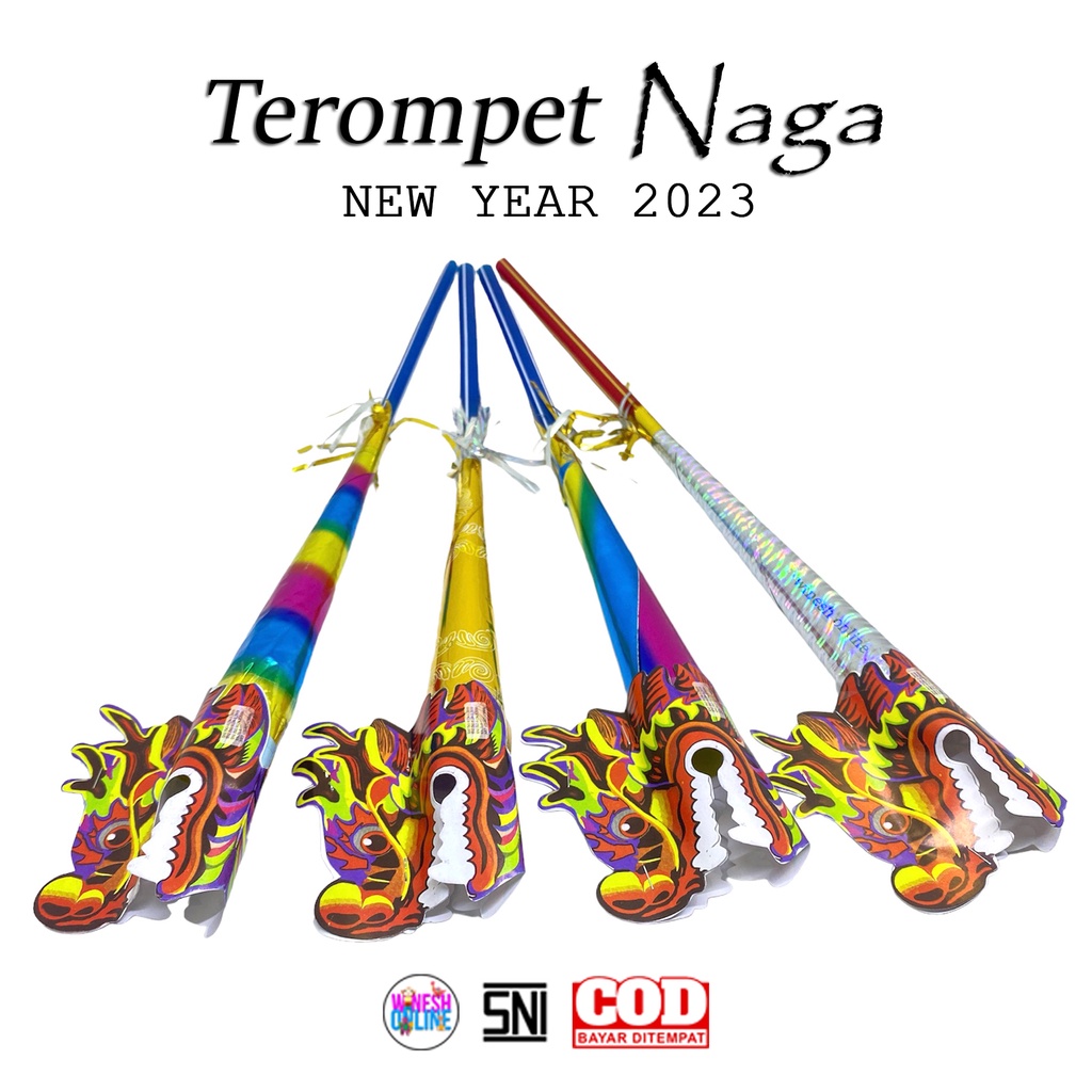 NEW 2 in 1 Terompet Bendera Hari Kemerdekaan / Terompet Naga / Terompet / Terompet ulang tahun