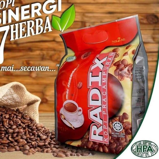 

Dijamin puas--KOPI RADIX PREMIX COFFEE KOPI PRACAMPURAN MAI SECAWAN ISI 32 SACHET HPA MALAYSIA ORIGINAL