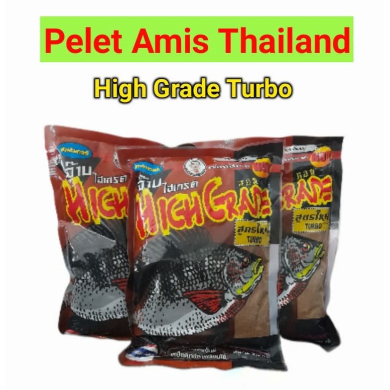Umpan Pancing pelet amis Turbo high grade thailand