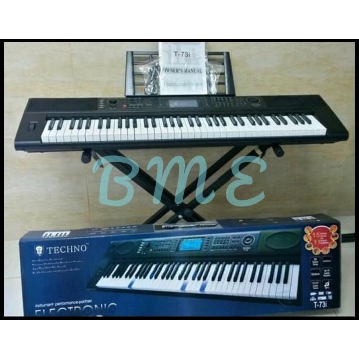 Seri Terbaru Keyboard Techno T-73I T73I T73 6 Oktaf