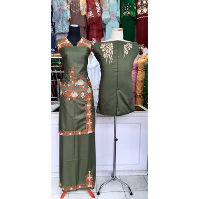 Bahan/Bakal Baju Kurung Bordir Pinggang Couple