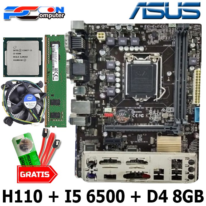 Motherboard Mobo Intel LGA Socket 1151 H110M Onboard