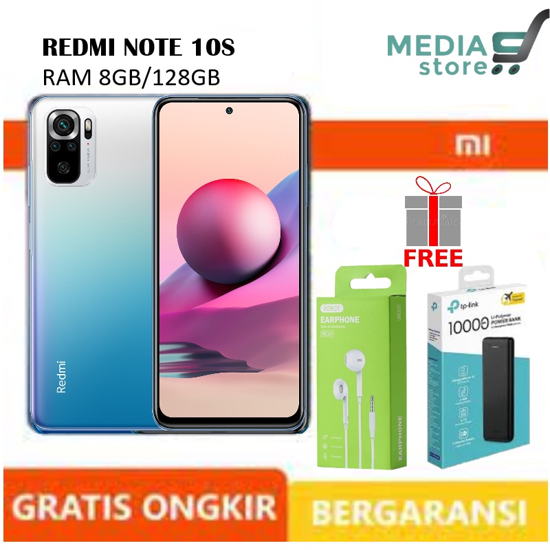 XIAOMI REDMI NOTE 10S RAM 8GB/128GB FULLSET - 6GB/128GB