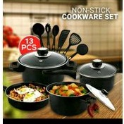 Paket Set Cookware Panci 13 PCS - Panci Set Spatula Teflon 13 in 1