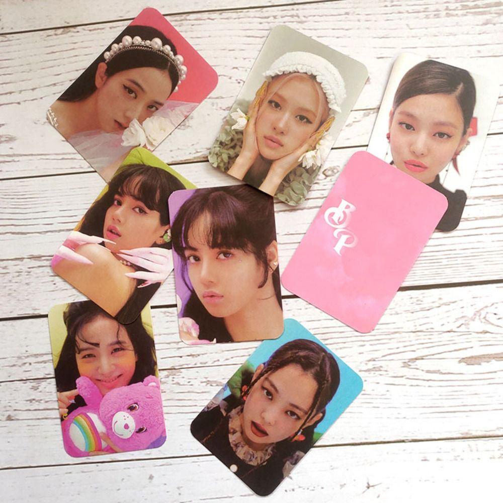 Photocards VENOM PINK Agustinina Hadiah Fans High Quality Cetak Kartu Lomo Buatan Sendiri LISA JENNIE ROSE LISA Postcard