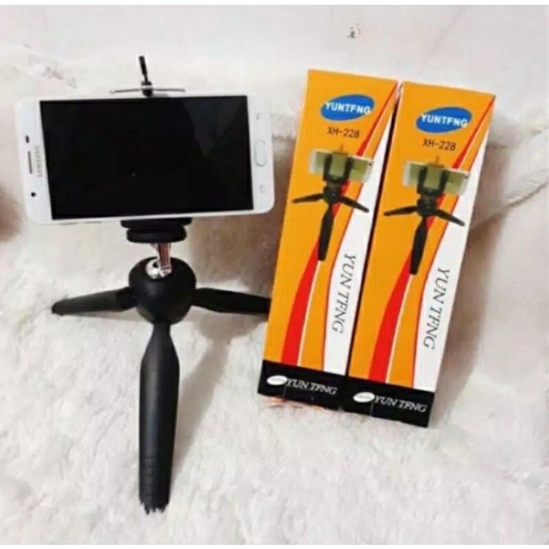 Tripod Mini Stan Hp Holder U Tongkat Selfie Mini YUNTENG YT-228