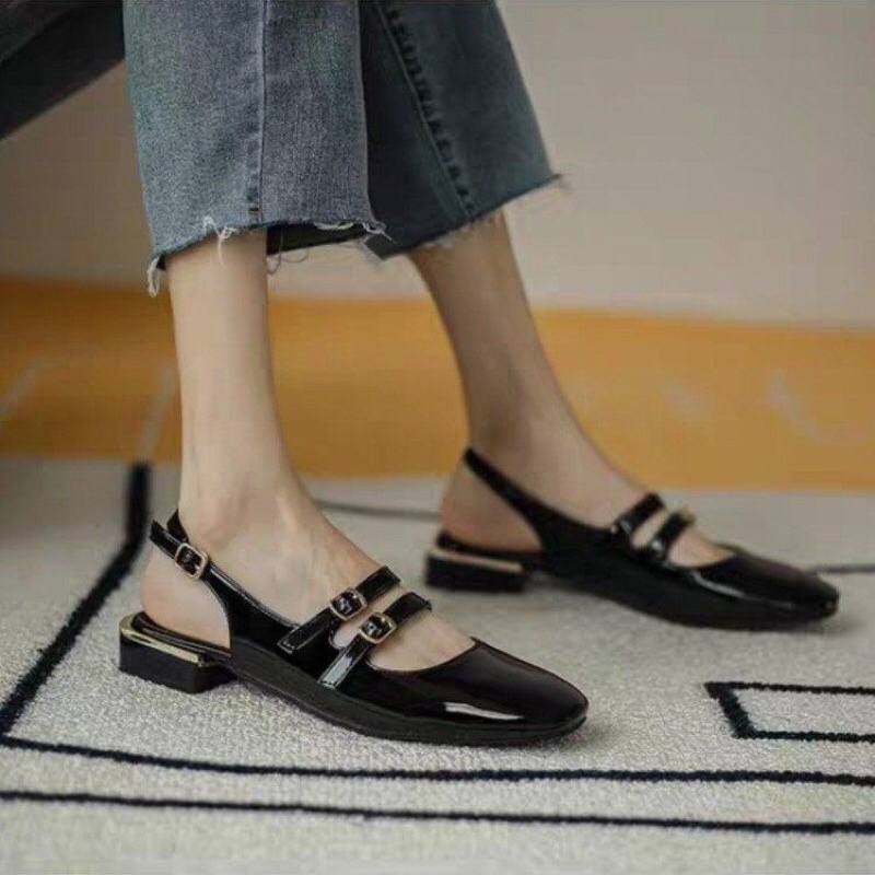 SG10077 syafniegalery  Sandal Wanita Import BL Sling Back sepatu flat