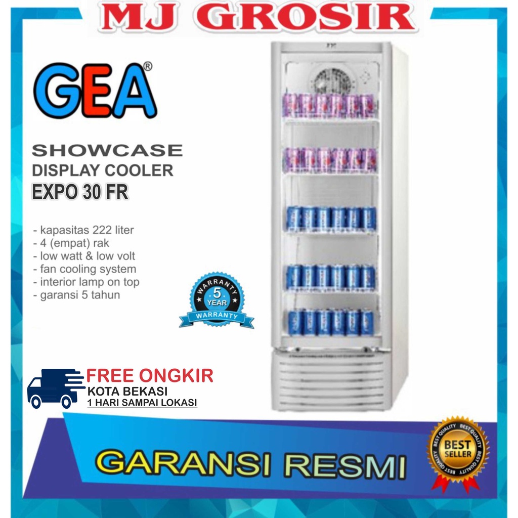 SHOWCASE GEA EXPO 30 FR DISPLAY COOLER KULKAS MINUMAN EXPO 30FR