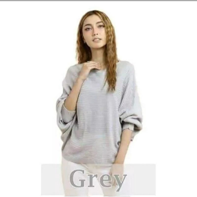 SWEATER RAJUT WANITA BATWING / BATWING BLOUSE / LASPERAL BATWING RAJUT