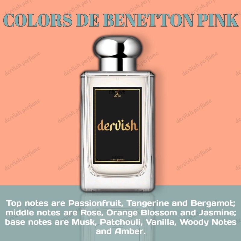 COLORS DE BENETTON PINK | DERVISH PERFUME | Parfum wanita pria tahan lama farfum cewek cowok best se