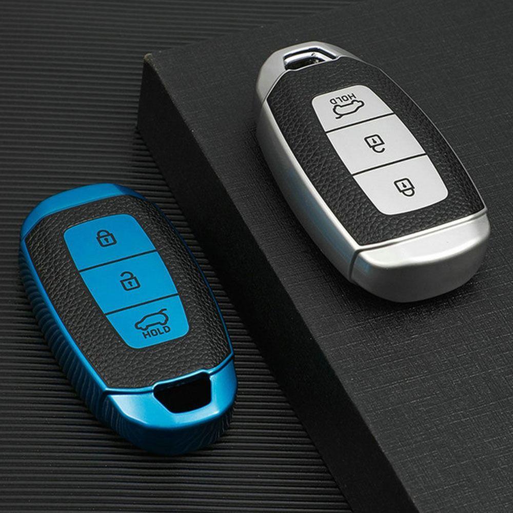 POPULAR Remote Key Case Full Protection Pelindung Kulit Key Fob Cover Untuk Hyundai i30 ix25