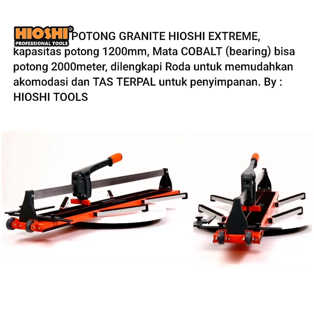 HIOSHI 1200MM ALAT POTONG GRANIT KERAMIK MANUAL 1.2M TILE CUTTER