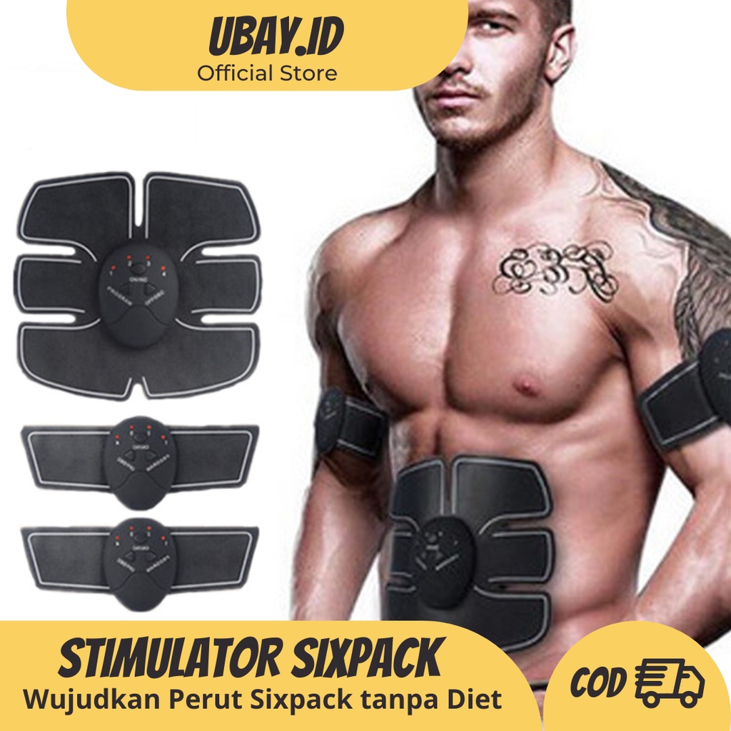 Alat Stimulator Terapi Pembentuk Pengencang Pembakar Penghancur Lemak Otot Six Pack Perut EMS Smart 