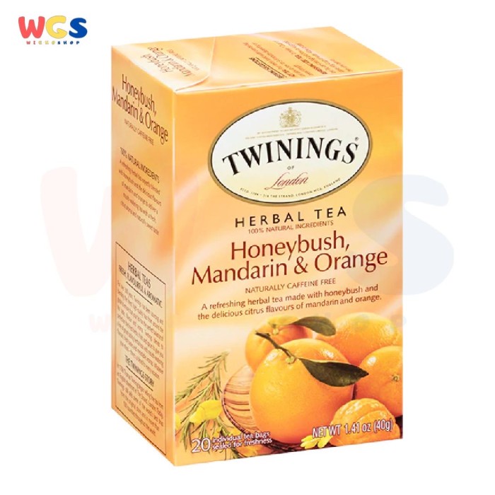 

ORIGINAL MURAH Twinings of London Honeybush Mandarin & Orange Herbal Tea 20s x 2g