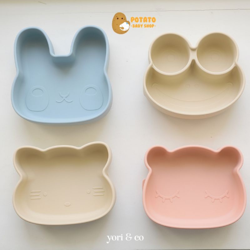 Yoriandco - Suction Plate With Lid And Band - Piring Kotak Makan Bayi Anak