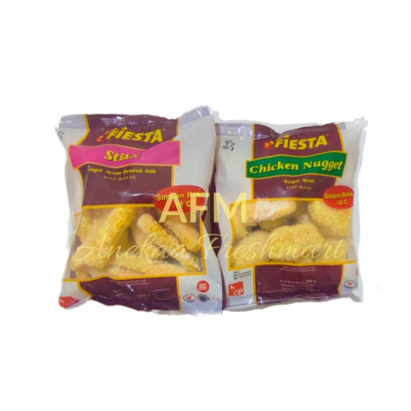 

FIESTA STIKIE/CHICKEN NUGGET 250GRAM NAGET AYAM STIK NUGGET AYAM