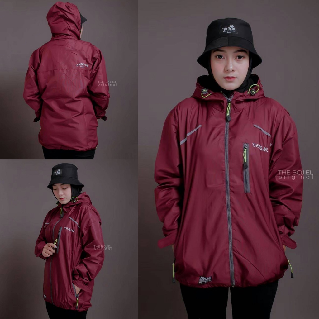 The Bojiel Pleasure Chest - Jaket Outdoor Pria Jaket Parasut Jaket Outdoor Unisex Jaket Distro Jaket Gunung Maroon