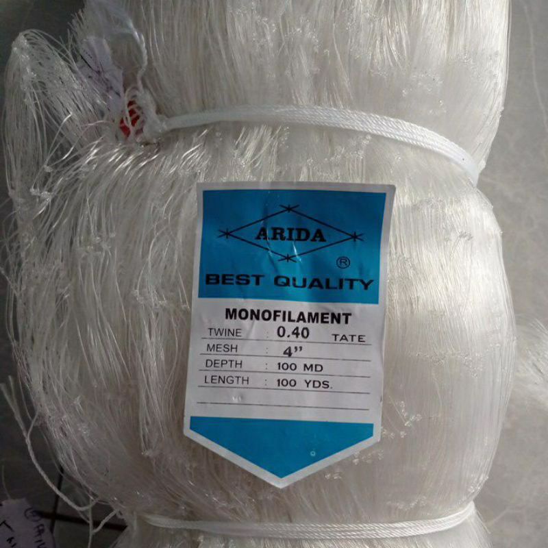 jaring ikan ARIDA 0.40 100MD/100YDS TATE UKURAN TINGGAL PILIH pukat Arida jaring ikan arida pukat