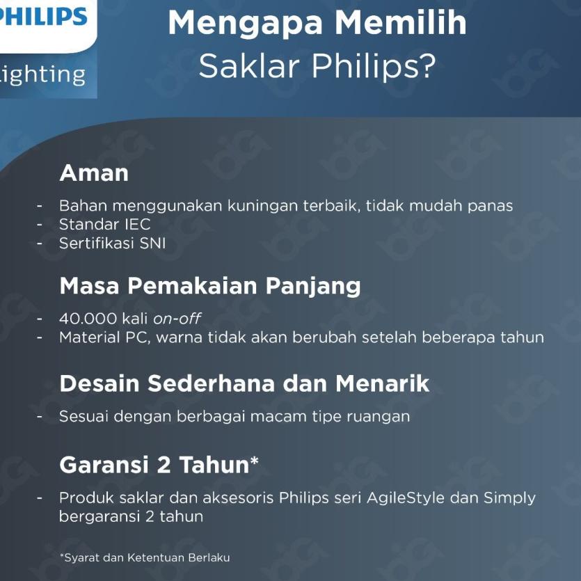 Best Seller Stop Kontak PHILIPS SIMPLY / StopKontak PHILIPS SIMPLY / Colokkan PHILIPS SIMPLY