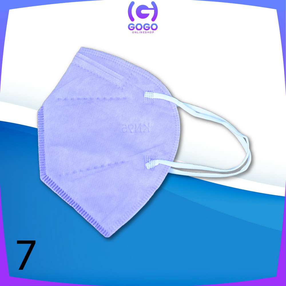 GOGO-C279 Masker KN95 5 Ply Isi 10Pcs Disposable Mask Facemask Masker Earloop Masker Kesehatan Medis