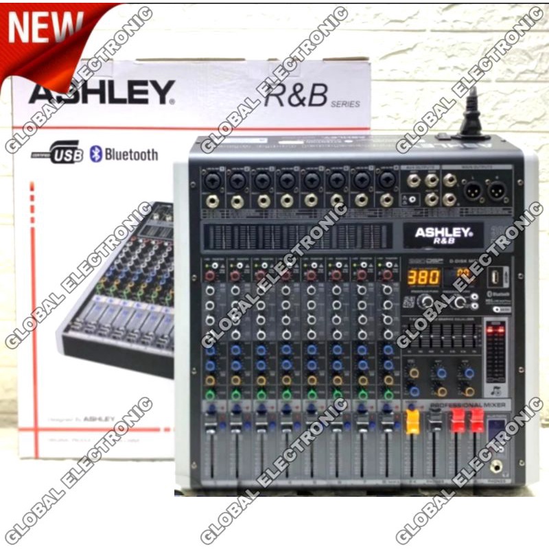 Mixer Ashley R&B 4 / R&B 6 / R&B 8 Original RNB 4 , 6 , 8 Channel Bluetooth - USB