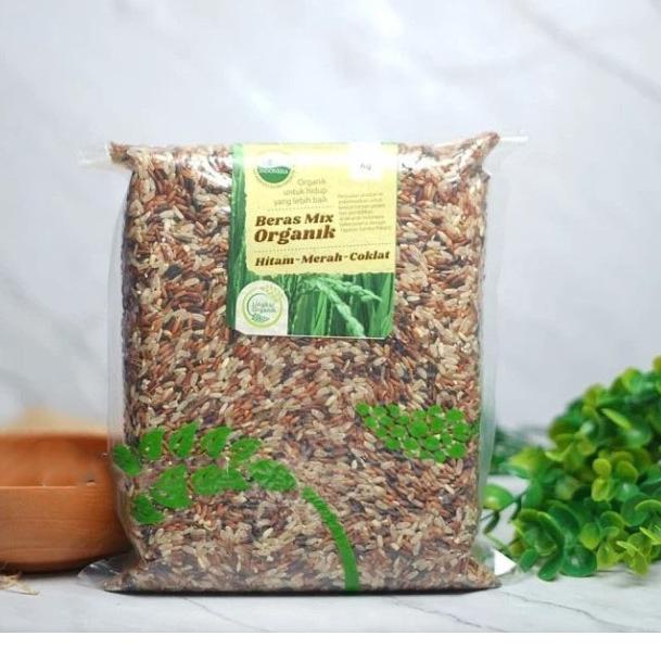 

Dijual--Lingkar Organik Beras Mix Organik (Hitam - Merah - Coklat) 1 kg - Beras Mix Organik