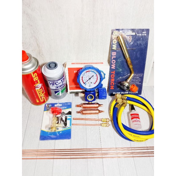 PAKETAN ALAT KULKAS MANIFOLD FREON
