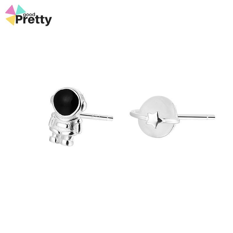 Anting Astronot anting Cahaya Desain Ceruk Wanita Anting Opal Asimetris Mewah - PD