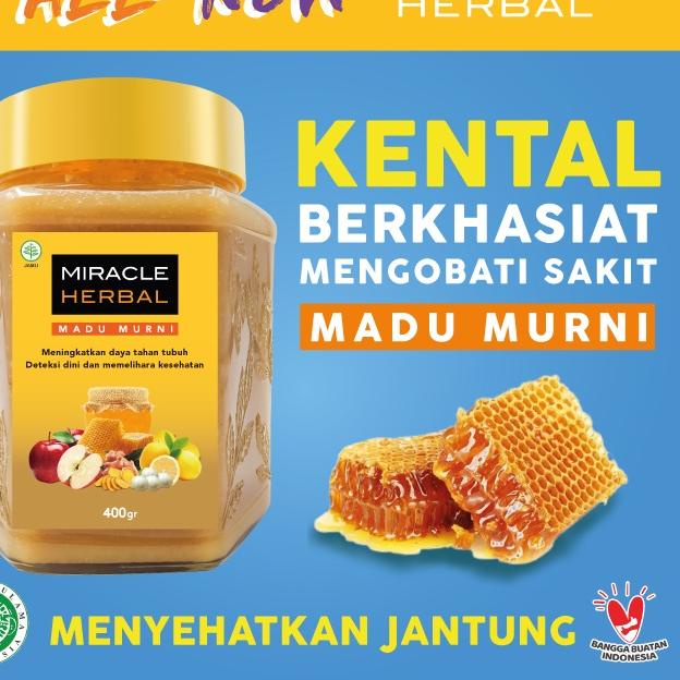 

limited STOCK!Miracle Herbal 400ML Madu Murni|KD7