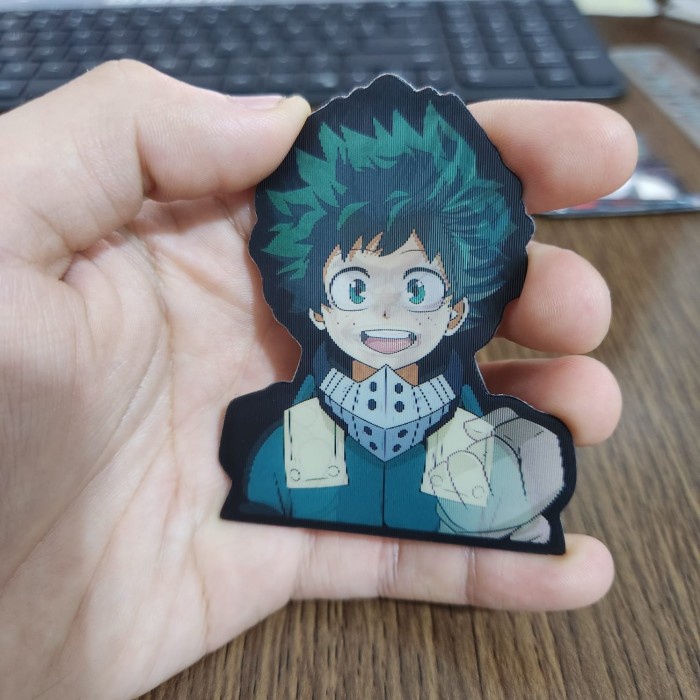 

STIKER 3D MOTION LENTICULAR ANIME - DK0243 - Hero Academia - Midoriya