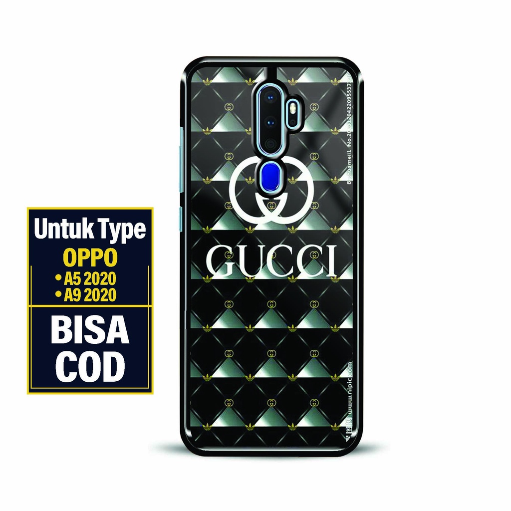 Hardcase Kaca Oppo A5 / A9 2020 - Fashion Case Glossy [ Branded 1 ] - Softcase Glossy Oppo A5 / A9 2
