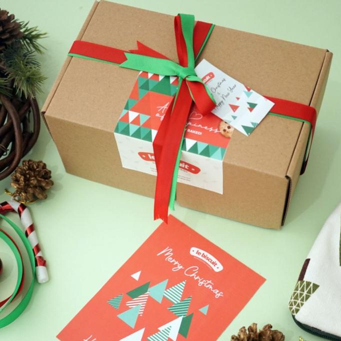 

le biscuit - Christmas & New Year Hampers - 1 Box (6pcs Giant Cookies)