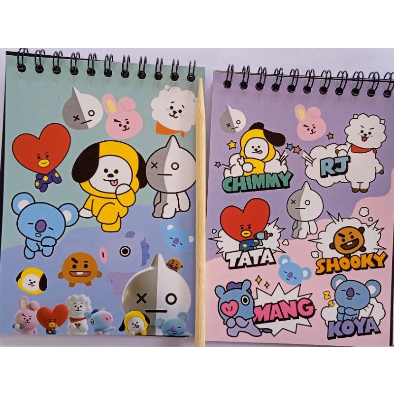 

Scratch Note/Note Book Ajaib Gambar BTS