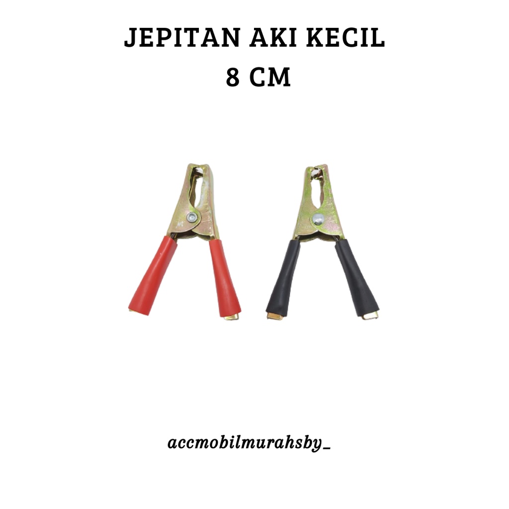 Jepitan Aki / Capit Aki 8 cm ( Set ) Kode LX