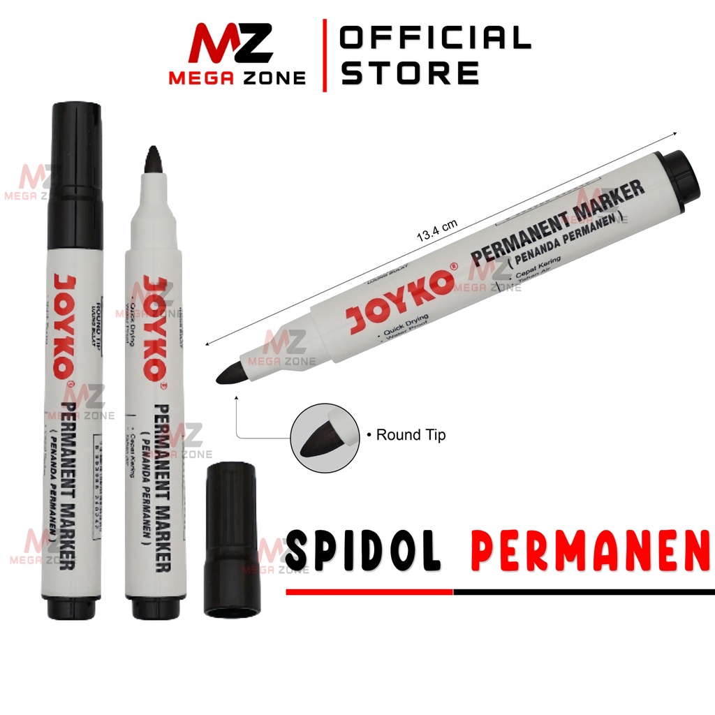 

Whiteboard Marker Spidol Papan Putih / Sepidol Permanen Warna Hitam