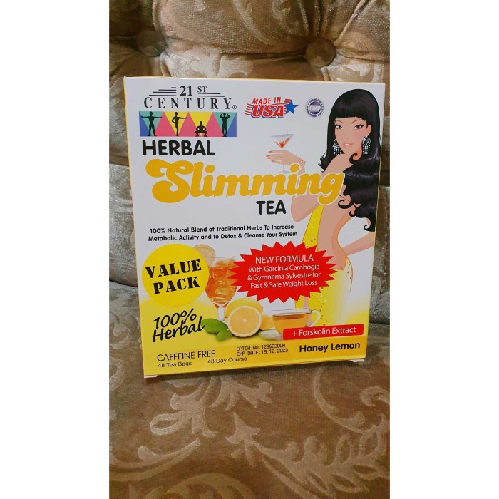 

ORIGINAL MURAH 21st Century Herbal Slimming Tea Honey Lemon 48 Sachets