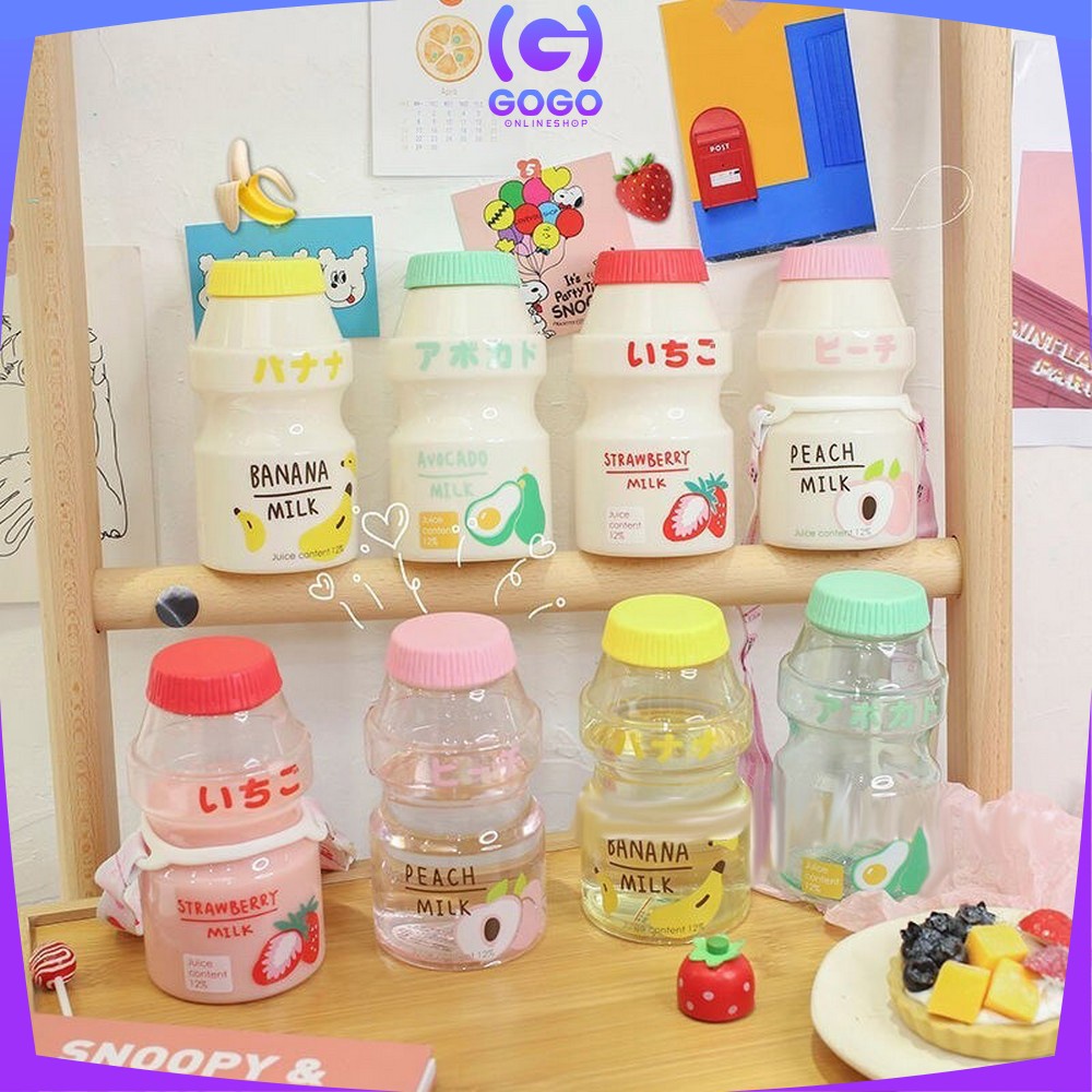 GOGO-C306 Botol Air Minum Anak Unik Botol Fruity Botol Minum 480ml / Botol Minum Fruity Fruit ALA KOREA