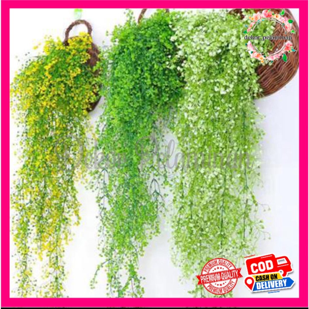 COD DAUN JUNTAI LONCENG /DAUN ANGGREK JUNTAI GANTUNG CABANG 5 HIAS DEKORASI RUMAH & TAMAN PELAMINAN 