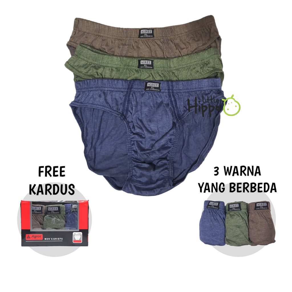 3 pcs Celana Dalam Pria CD Pria agree Art 2 - 8886