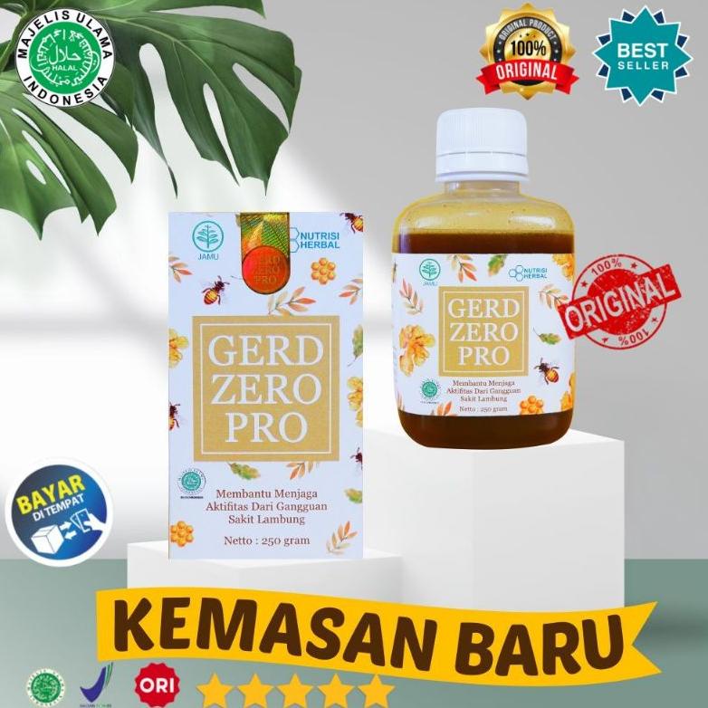 Paket 1 Botol Murni Gerd Zero Pro Obat Herbal Lambung | Gerd Zero Pro / Obat Asam Lambung Akut / Ger