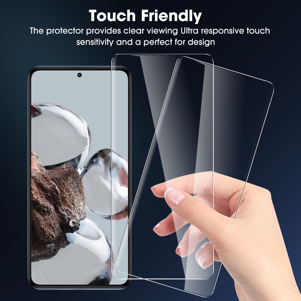 1pc Pelindung Layar Tempered Glass 9H HD Untuk Xiaomi 12T 12T Pro
