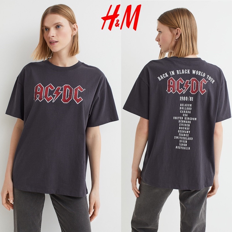 KAOS BAND ACDC &gt; ACDC BACK PRINT &gt; ACDC &gt; PINK FLOYD  &gt; ORIGINAL BY H&amp;M