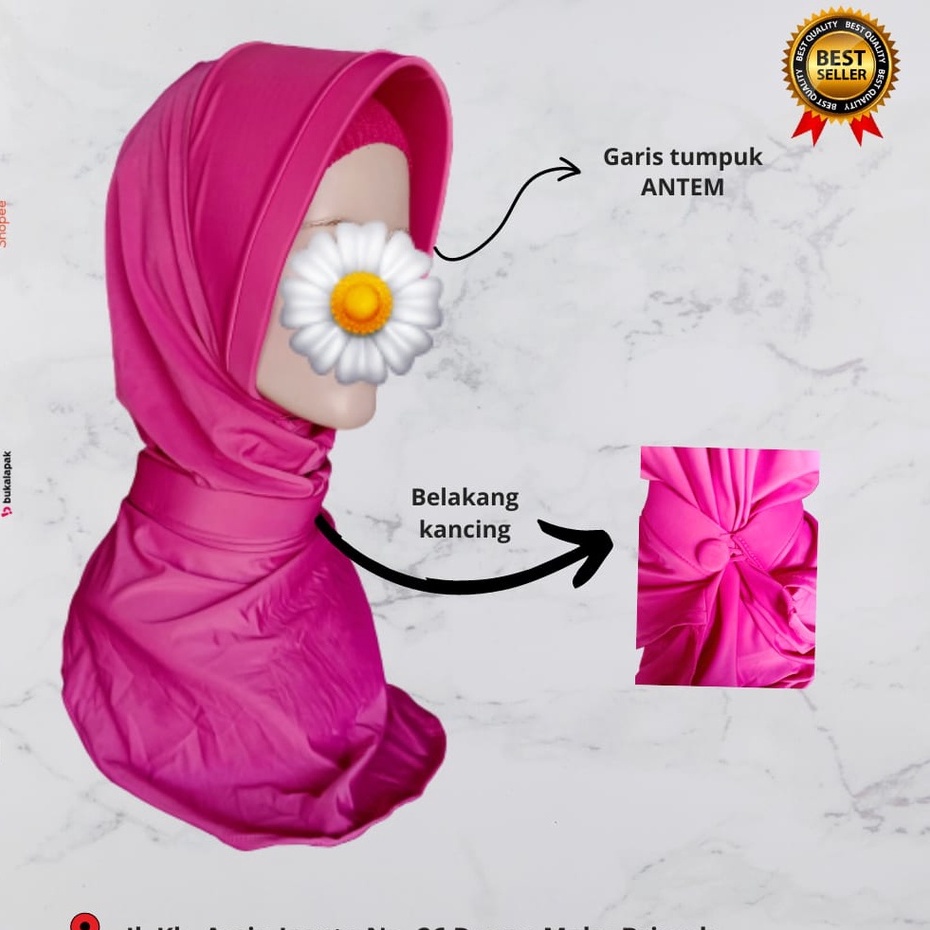 JILBAB PSH BHAYANGKARI GARIS TUMPUK BISA COD