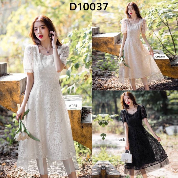 dress wanita Charlotte Lace & Tille Premium Dress