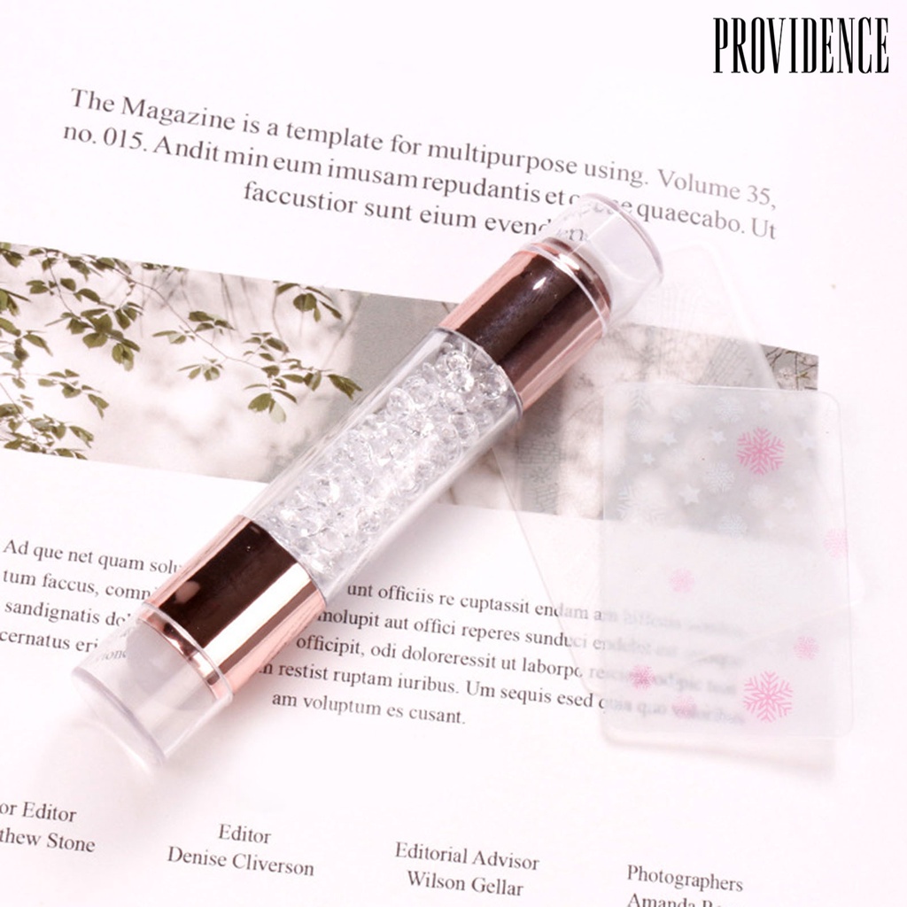 Providence Set Stempel Kuku DIY Transparan Bahan Silikon Untuk Nail Art