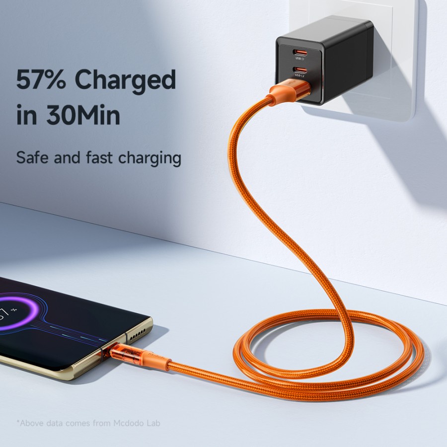 MCDODO CA-7430 Kabel Type C VOOC Turbo Charge Super Fast Charger 5A