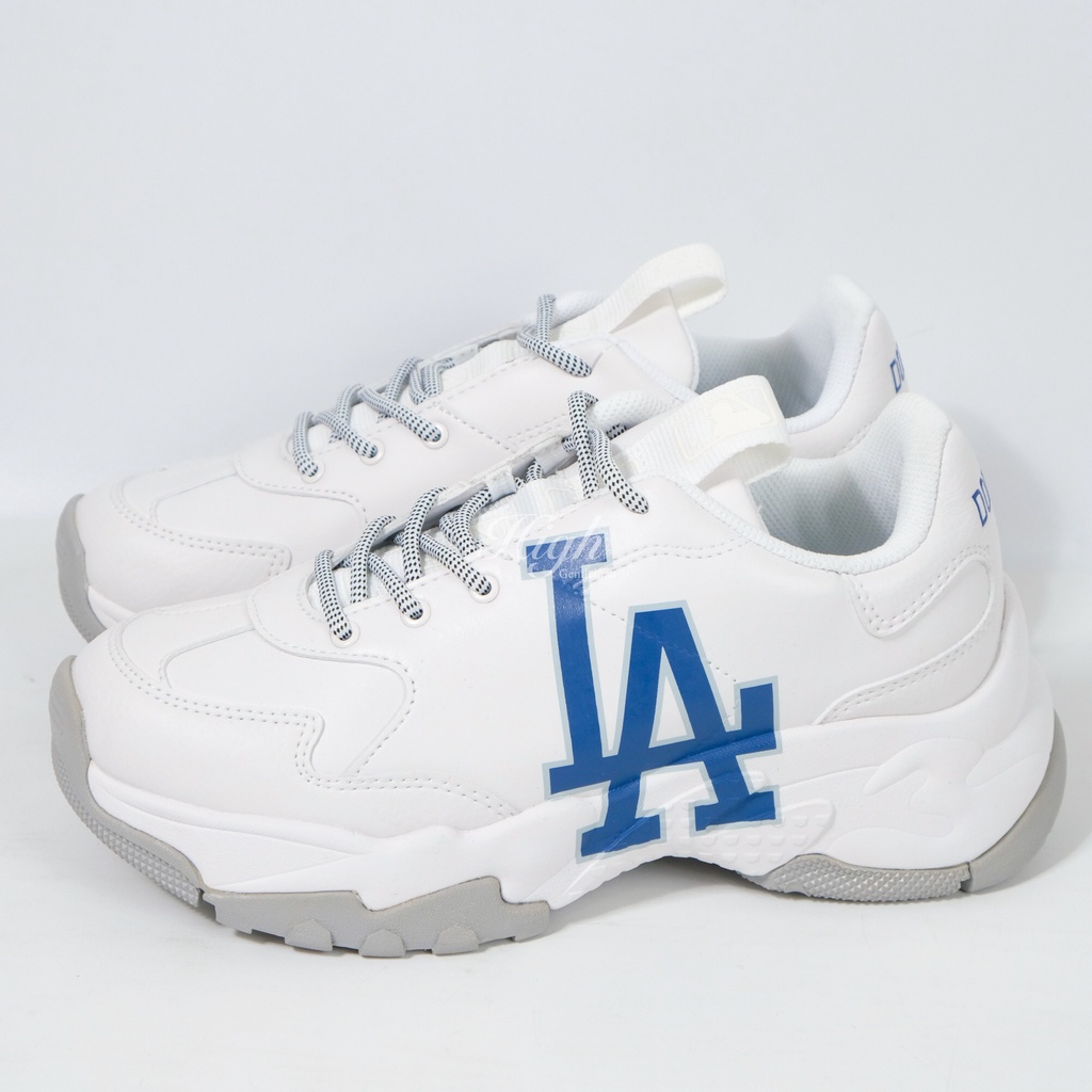 MLB LA Bigball Chunky Sneakers White/Blue 100% Original