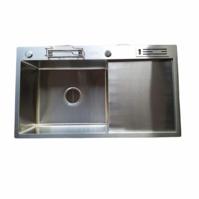 kitchen sink thsink 8548 stainless/bak cuci piring 1 lubang sayap