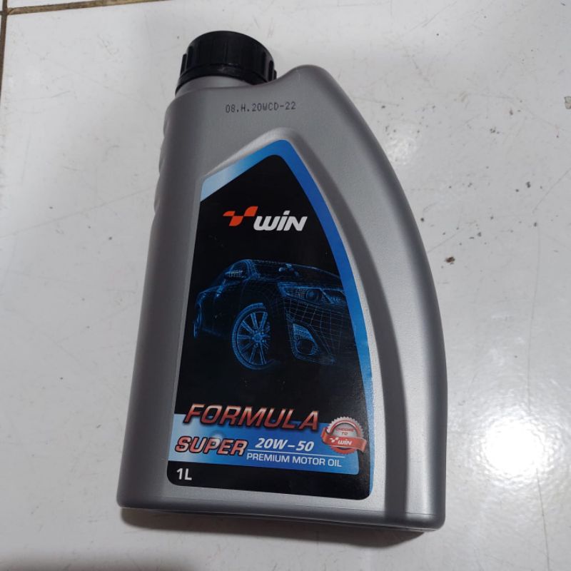 TERBARU  OLI MESIN MOTOR 20W - 50 FORMULA SUPER 1 LITER WIN